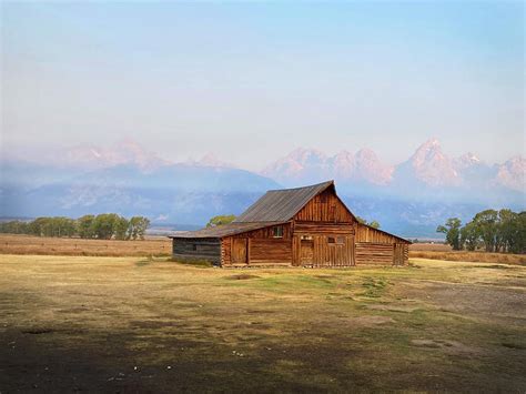 T.A. Moulton Barn on Mormon Row in Grand Teton National Park in Wyoming ...