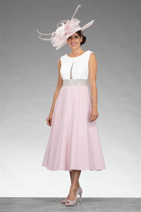 Mid Length Dress With Pearl Waist 70539 Catherines Of Partick Mid