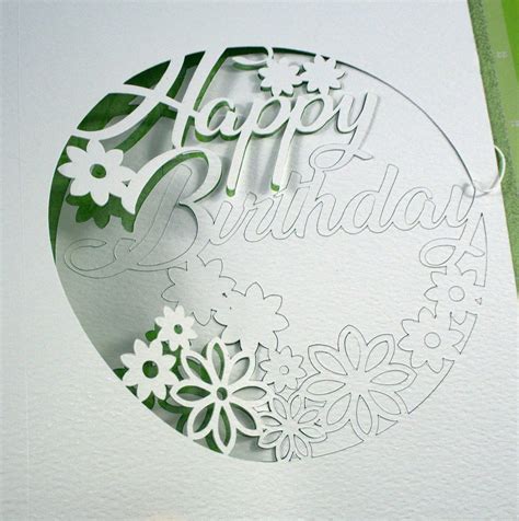 Intricate Cut Floral Birthday Card For The Cricut Maker Craftagogo
