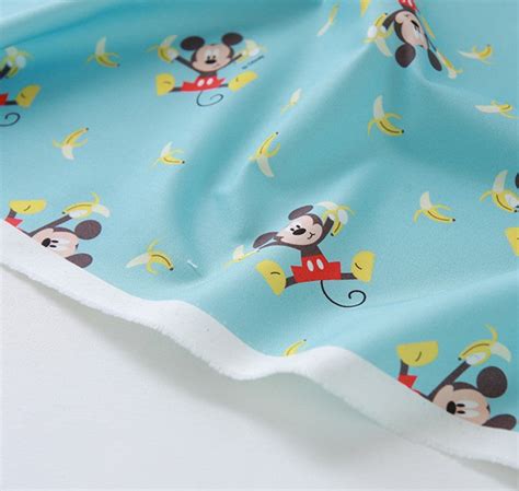 Disney Mickey Mouse Banana Cotton Fabric By The Yard Nemo It Store
