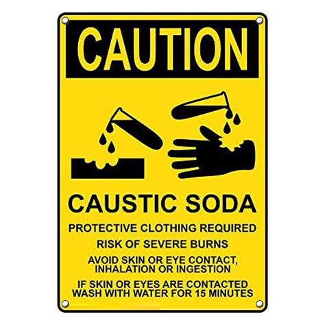 Caustic Soda Sign