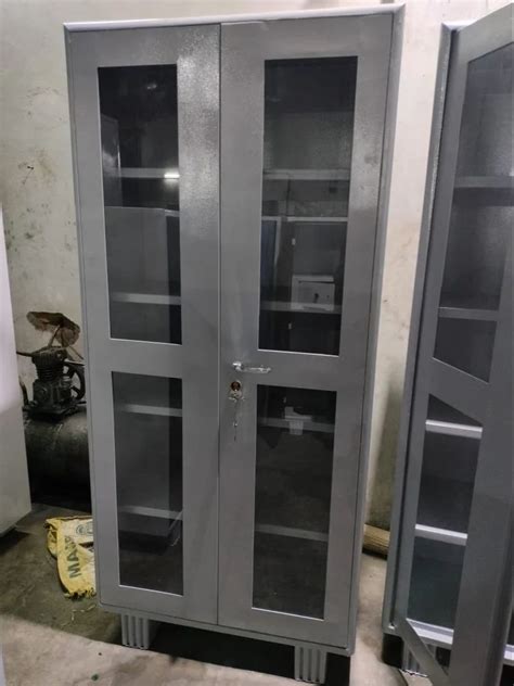 mild steel library glass door almirah  rs piece  raipur id