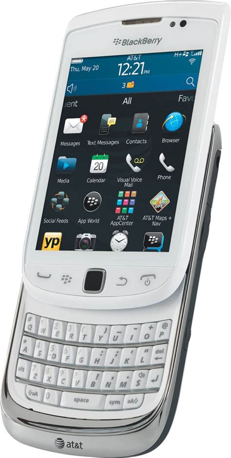 Amazon.com: BlackBerry Torch 4G 9810 Phone, White (AT&T): Cell Phones ...