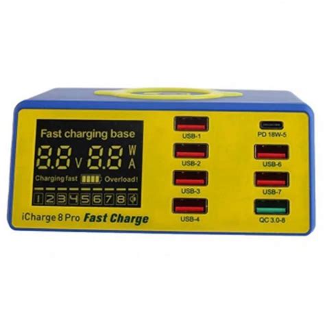 Зарядний пристрій Mechanic iCharge 8 Pro 18W (7 USB / QC3.0 ...