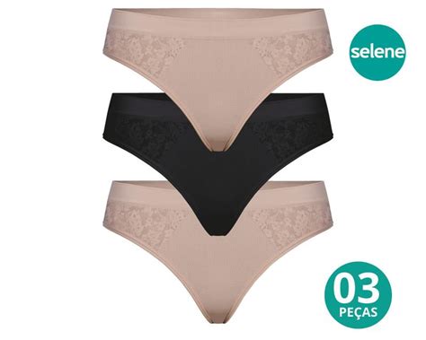 Kit Calcinhas Sem Costura Lingerie Feminina Qualidade Top CHARMINHO Calcinha Magazine Luiza