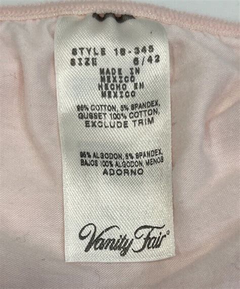 Vintage Vanity Fair String Bikini Pink Panties Style Gem