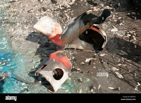 Explosion d une bouteille de gaz Banque de photographies et dimages à