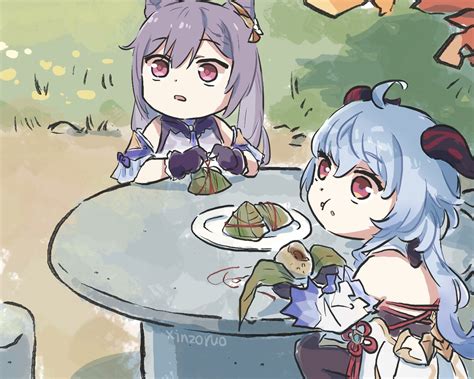 Ganyu And Keqing Genshin Impact Drawn By Xinzoruo Danbooru