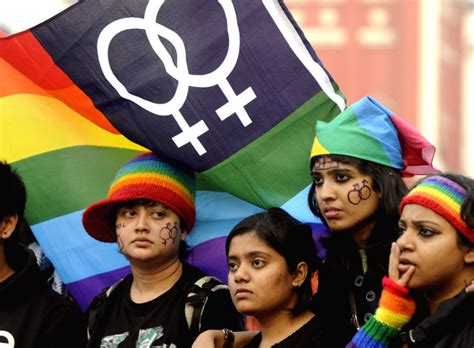 Supporters Of LGBT Lesbian Gay Bisexual And Transgender Community Protest As Supreme Court