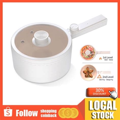 Electric Multi Functional Cooker L Ceramic Coating Non Stick Home Hot Pot Pan Kitchen Lazada Ph