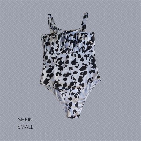 Cow Print One Piece Bikini Women S Fashion Swimwear Bikinis Swimsuits On Carousell