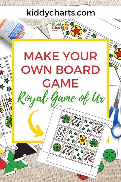 Make Your Own Board Game Royal Game Of Ur Template Activities For