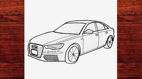 How To Draw Audi Car Step By Step Audi Araba Çizimi Kolay Çizim