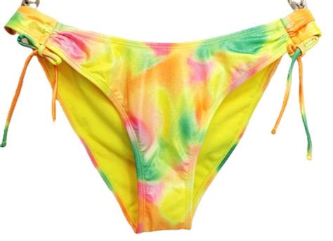 No Boundaries Juniors Rainbow Tie Dye Bikini Swim Bottoms Size XL 15
