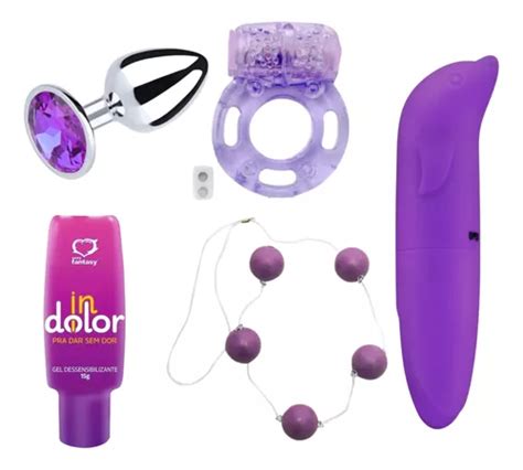 Kit Bolinha Tailandesa Plug Anal Pênis Vibrador Sex Shop Top Parcelamento sem juros