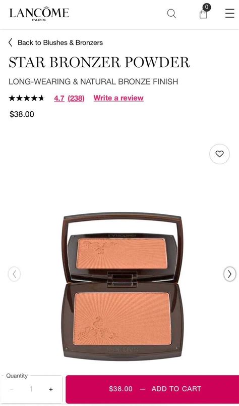 Lancôme Star Bronzer Natural Glow Line Shopping