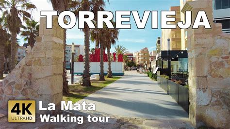 Torrevieja La Mata City Walk And Esplanade Spain Walking Tour 4k