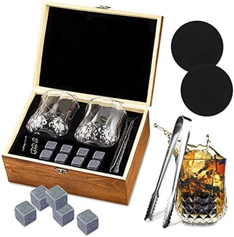 Set De Regalo De Piedras Refrigerantes Para Whisky Piedras De