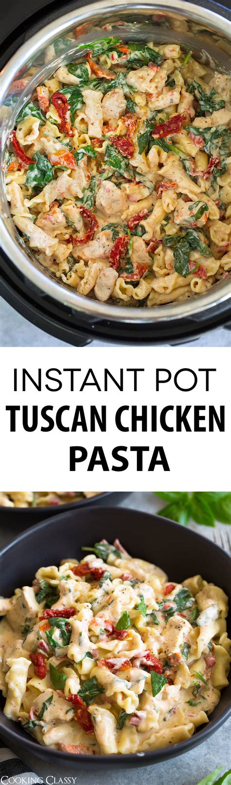 Instant Pot Creamy Tuscan Chicken Pasta Cooking Spot On BUBSDESK