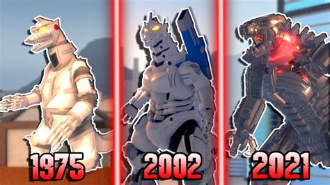 Evolution Of Mechagodzilla In Roblox Kaiju Universe Youtube