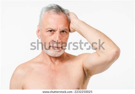 Handsome Caucasian Mature Middleaged Senior Naked Stock Photo Shutterstock