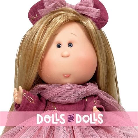 Nines D Onil Doll Cm Mia ARTICULATED Blonde With Pink Tulle Dress Dolls And Dolls