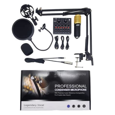 Jual Condenser Microphone Kit Bm 800 Mic Kit With Live Sound Card