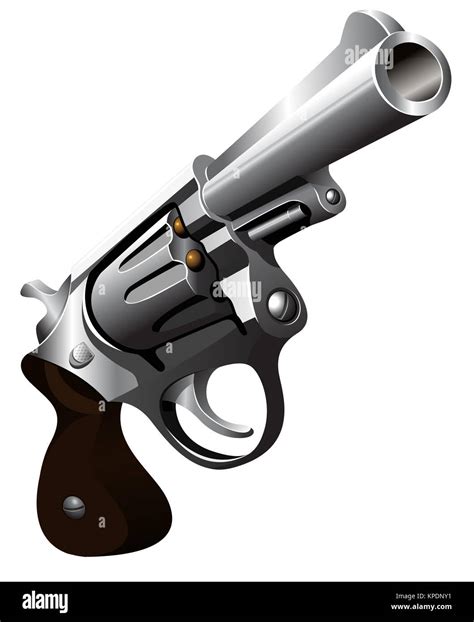 Revolver Vector Illustration Stock Photo Alamy