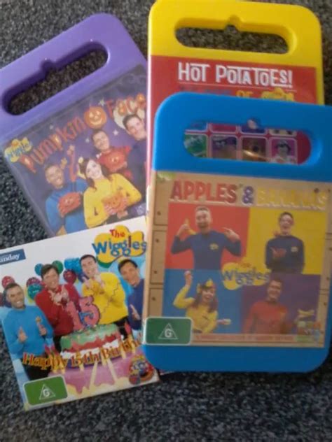 WIGGLES HOT POTATOES DVD DVD Apples Pumpkin Face Th In All VGC PicClick AU