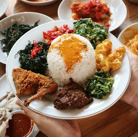 nasi padang  gambar makanan ayam nasi
