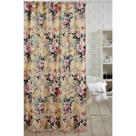 Antoinette Yellow Floral Shower Curtain Overstock 8692365