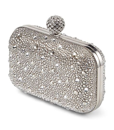 Womens Jimmy Choo Nude Cloud Crystal Embellished Clutch Bag Harrods Uk