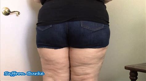 BBW Booty In Curvy Fit Shorts WMV Goddess Saffron Burke Clips4sale