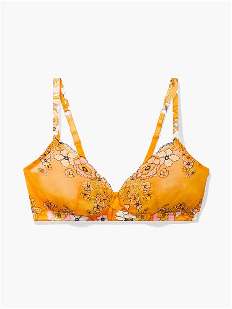 Mod Poppy Lace Bralette In Multi And Yellow Savage X Fenty France