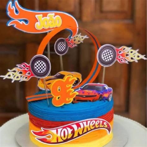 Arquivo De Corte Topo De Bolo Hot Wheels STUDIO Elo7