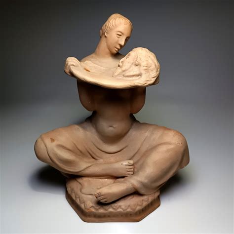 Koncz Ceramics Karoly Cser Sculpture Art Deco Nude Lady Salome