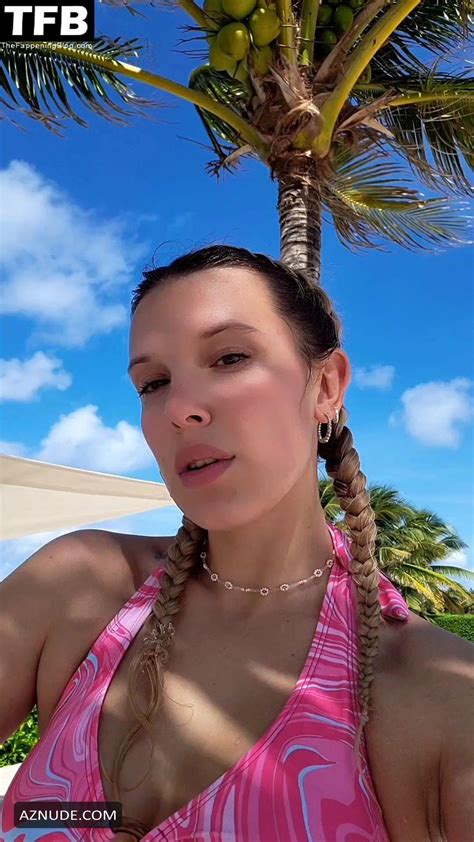 Millie Bobby Brown Sexy Showing Off Her Hot Tits And Legs Photos Collection Aznude
