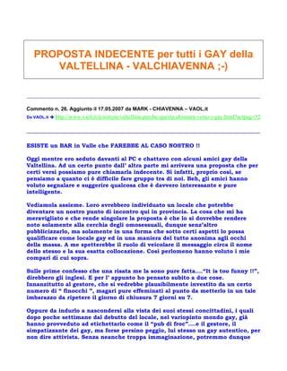 Proposta Indecente Per Tutti I Gay Della Valtellina Pdf
