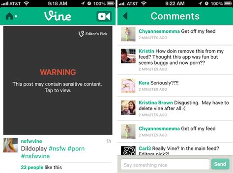 Oops Hot Video App Vine Places Porn At The Top Of Every User S Feed Updated VentureBeat