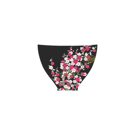 Pink White Sakura Floral Custom Bikini Swimsuit Id D