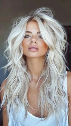 Pin By ElenaHenry On Womens Beautiful Hair Styles Fall Blonde Hair Ice Blonde Hair Icy
