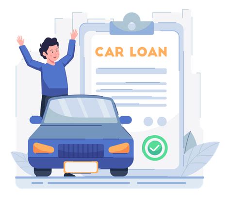 Best Man Getting Car Loan Illustration Download In Png And Vector Format