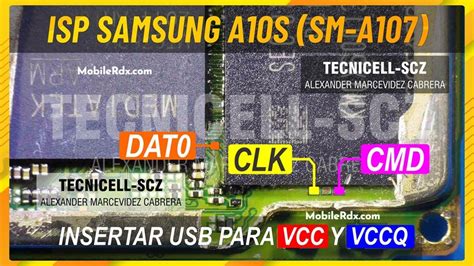 Samsung Galaxy A10s A107F ISP EMMC PinOUT Test Point