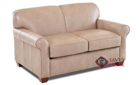 Calgary Leather Sleeper Sofas Twin by Savvy is Fully Customizable by You | SavvyHomeStore.com