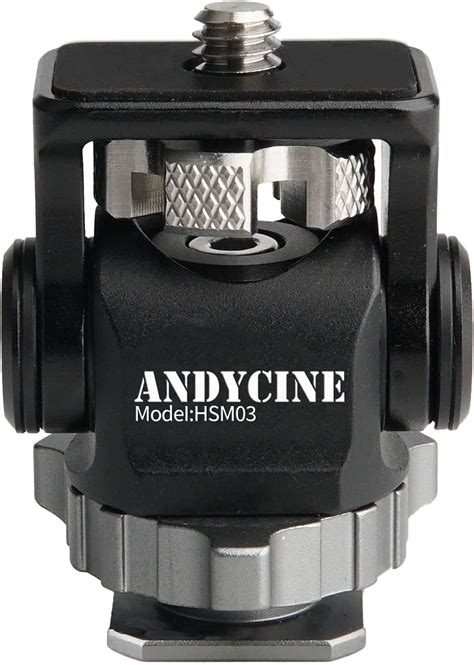 Andycine Hot Shoe Mount Tilt Degree And Swivel Degree Monitor Mount With Screw Fixture