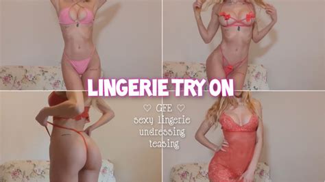 Blondesugar Girlfriend Sexy Lingerie Try On Manyvids