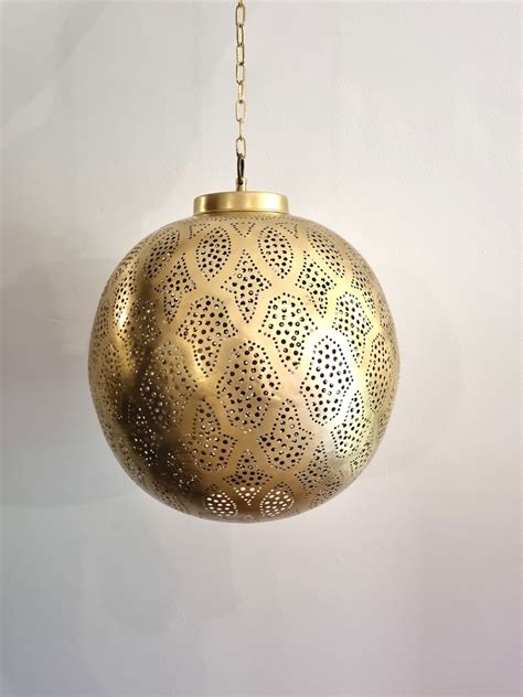 Moroccan Suspension Modern Brass Ceiling Lamp In The Shape Of Etsy