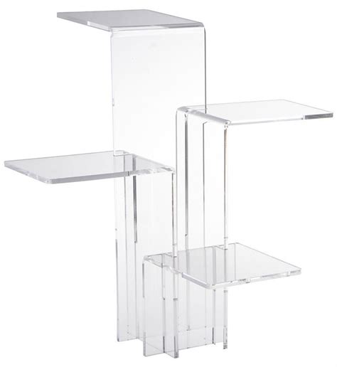 Retail Nesting Plinth Stand Riser Clear Acrylic Tiered Display Stand