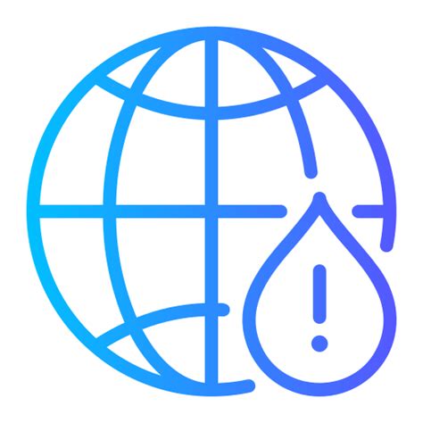 Water Crisis Generic Gradient Outline Icon
