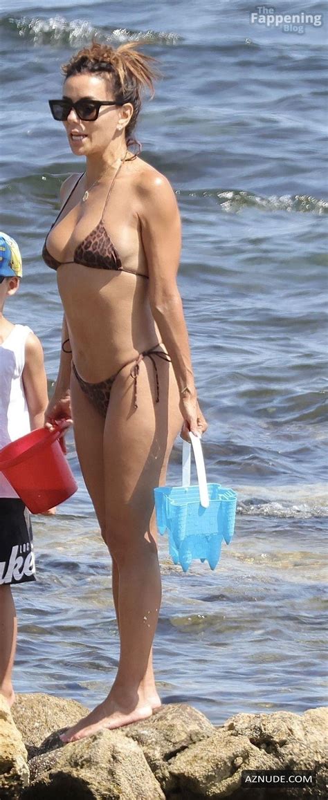 Eva Longoria Sexy Seen Showing Off Her Sizzles Bikini Body At Marbella Beach In Spain AZNude